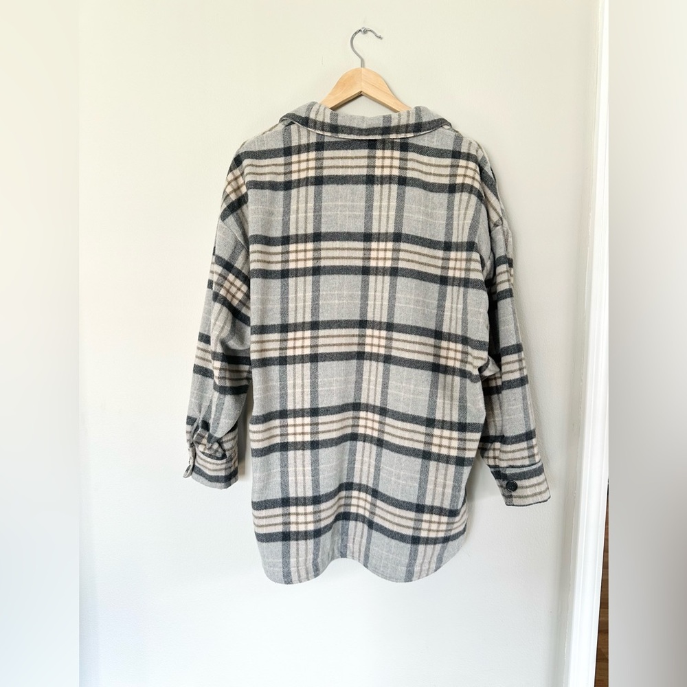 SOLD✔️2/18: NWOT Zara Plaid Overshirt, Size Large - Picture 13 of 15